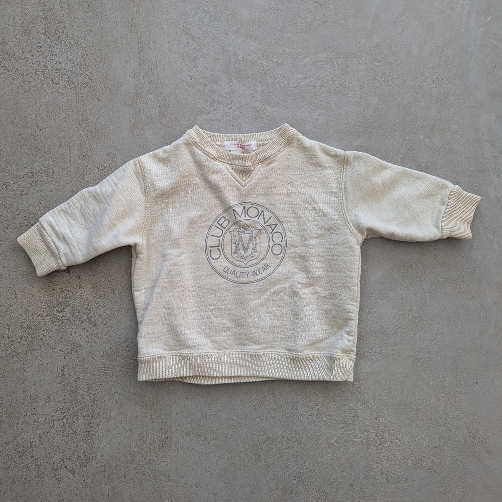 Club Monaco Vintage Heritage Crest Baby Sweater - *Rare Find*